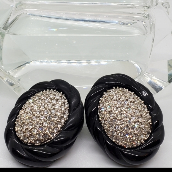 Vintage Kenneth Jay Lane Signed Rare Earrings - Picture 7 of 7